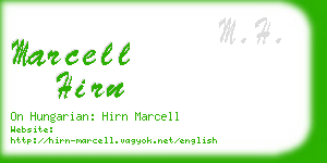 marcell hirn business card